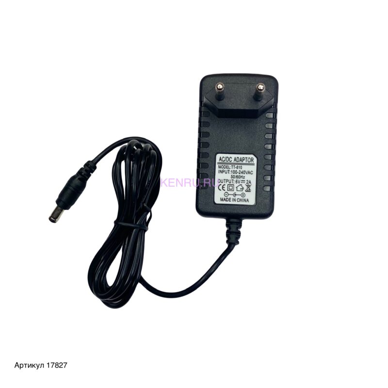 Блок питания TT-610 6V 2A 5.5 x 2.5мм