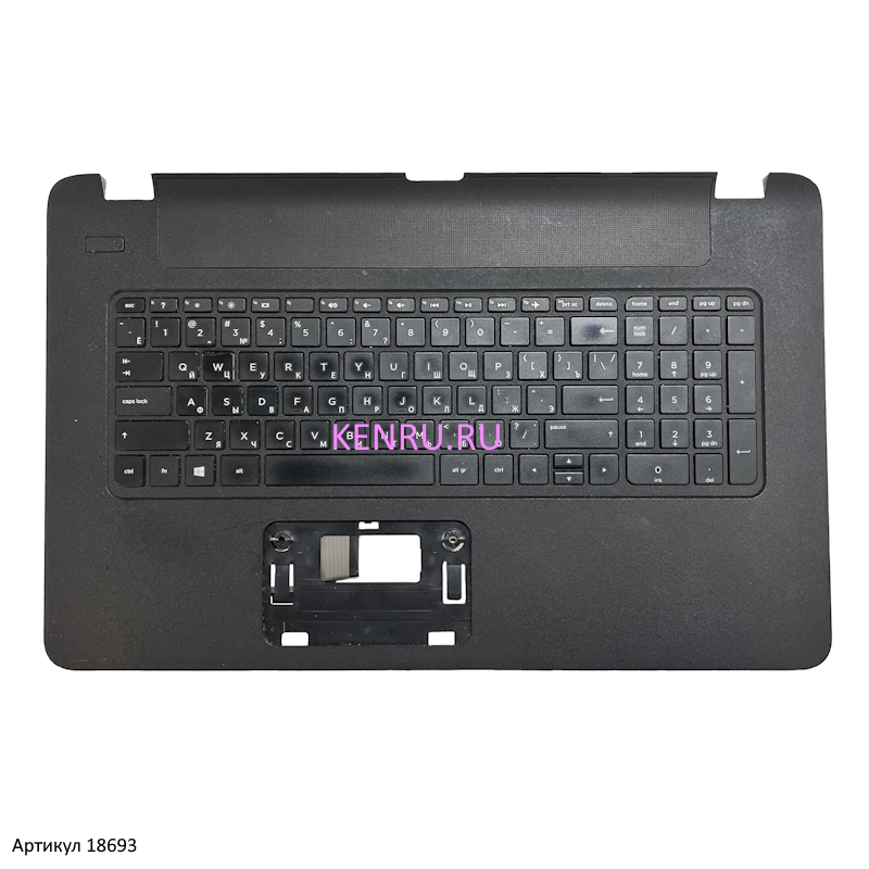 Топкейс с клавиатурой для HP 17-p108ur без тачпада – разбор