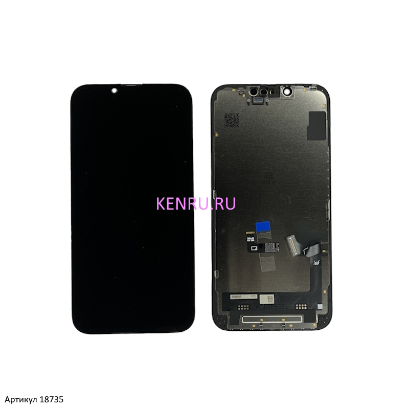 Дисплей для iPhone 14 A2883 в сборе с тачскрином Черный JK In-Cell площадка под IC