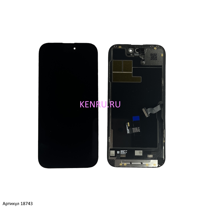Дисплей для iPhone 14 Pro A2891 в сборе с тачскрином Черный JK In-Cell площадка под IC