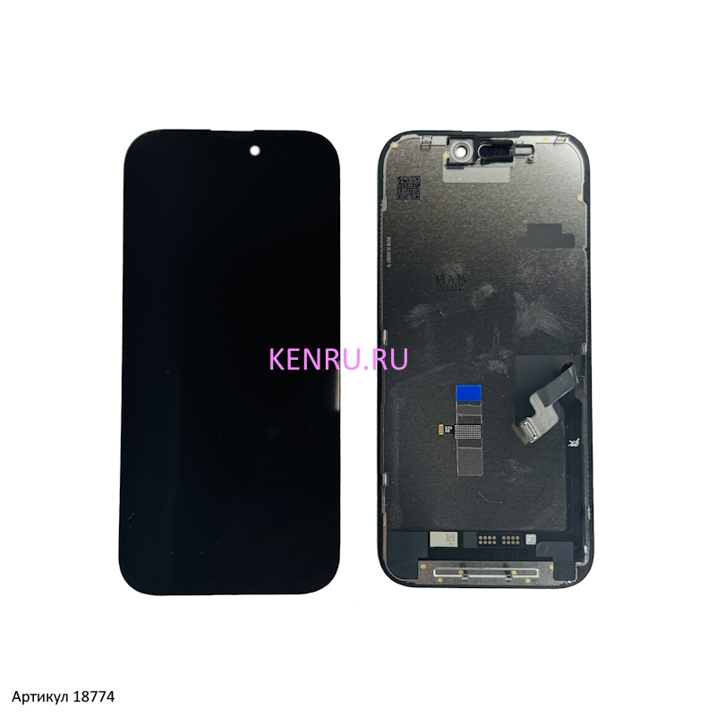 Дисплей для iPhone 16 Pro A3293 в сборе с тачскрином Черный JK In-Cell площадка под IC
